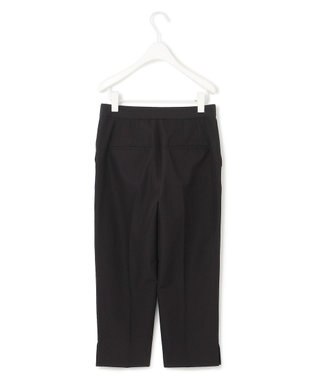 ICB 【洗える】トリアセドライストレッチ クロップドパンツ ブラック系