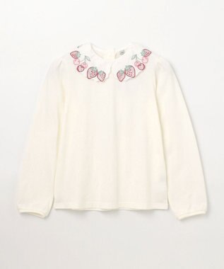 ANY KIDS 【チェリーベリーシリーズ】刺繍 ブラウス オフホワイト