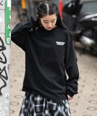 WEGO 【ユニセックス着用ITEM】別注VISIONゴーストスケーターグラフィックT（LS） ブラック