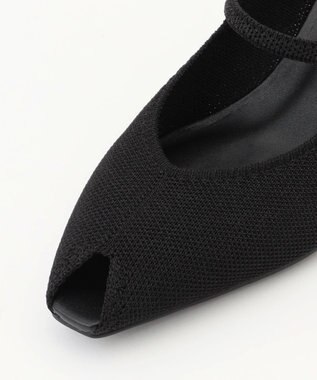 steppi 【洗える/撥水】オープントゥ パンプス ブラック