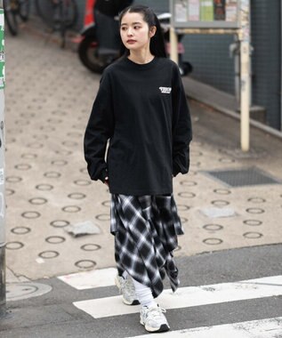 WEGO 【ユニセックス着用ITEM】別注VISIONゴーストスケーターグラフィックT（LS） ブラック