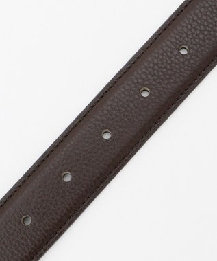 J.PRESS MEN 【J.PRESS BASIC】シボレザー ベルト ダークブラウン系