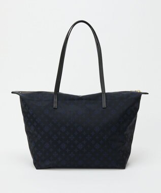 russet ＜380g/軽量＞ファスナー付きナイロントートバッグ(CE-1568) Black/Navy