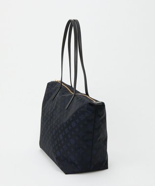 russet ＜380g/軽量＞ファスナー付きナイロントートバッグ(CE-1568) Black/Navy