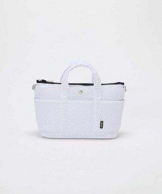 TOPKAPI 【Breath TOPKAPI】ポリメッシュ ショルダー付き トートバッグ ホワイト