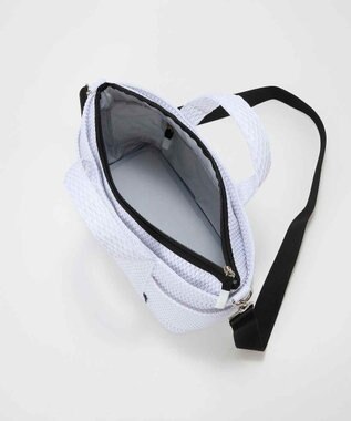 TOPKAPI 【Breath TOPKAPI】ポリメッシュ ショルダー付き トートバッグ ホワイト