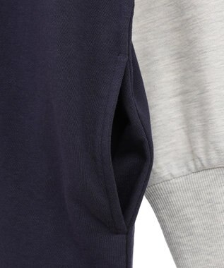 AMERICAN HOLIC 異素材ラグランスリーブロングワンピース Navy