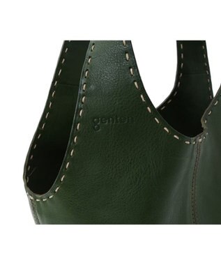 genten 【WEB限定カラー】ユーフラテス(boxバージョン) トートバッグ小 グリーン