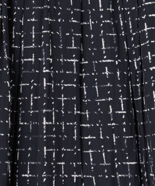 自由区 【セットアップ対応・ウエストゴム】スクラッチチェックプリント スカート ネイビー系5