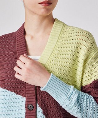 Paul Smith 【洗える】インターシャ ライン カーディガン マルチ