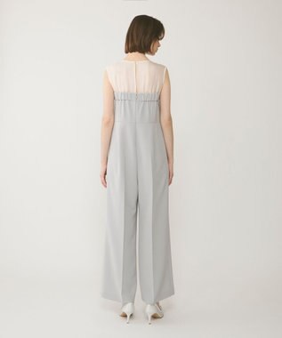 GRACE CONTINENTAL オーガン切替サロペ グレー