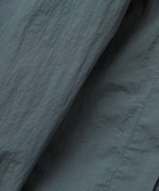 J.PRESS YORK STREET 【UNISEX】ナイロンワッシャーステンカラーコート スモーキーグリーン系