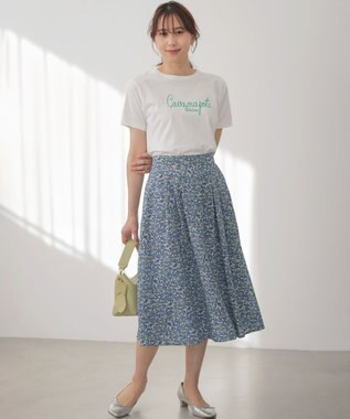 組曲 ロゴ刺繍 Ｔシャツ ホワイト系