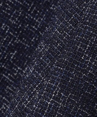 Feroux 【セットアップ対応】春ツイード フレアスカート ネイビー系1