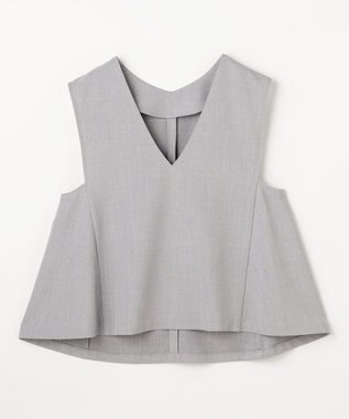 ANY 【2SET】ハンサムジレ×ワイドパンツセット シャンブレーグレー