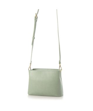 UNBILLION cachecache スパイラルエコファーハンドルスクエアミニショルダー ライトグリーン