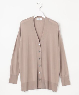 J.PRESS LADIES S 【WEB限定カラーあり・洗える】SILKY RAYON STRETCH カーディガン モカ系