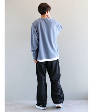 CRAFT STANDARD BOUTIQUE 梨地カットフェイクレイヤードＬ／Ｓ　ＴＥＥ Blue