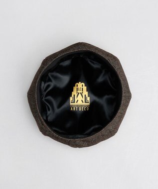 AURORA 【 LANVIN COLLECTION（ランバン コレクション） 】ラメツイードベレー シルバー