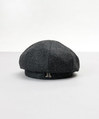 AURORA 【 LANVIN COLLECTION（ランバン コレクション） 】ラメツイードベレー ブラック