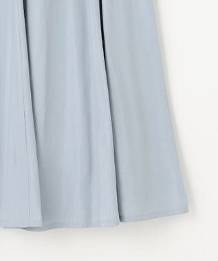 Feroux 【セットアップ対応・洗える】タフタフレア スカート ブルー系