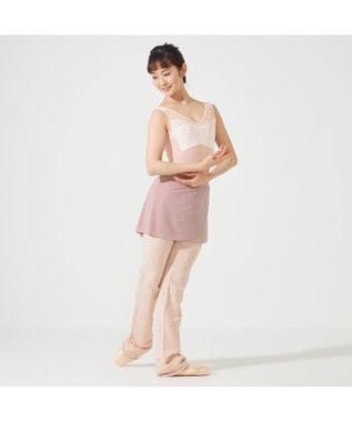 Chacott ◎【Nela ライン】ノースリーブレオタード ヨーロピアンピンク
