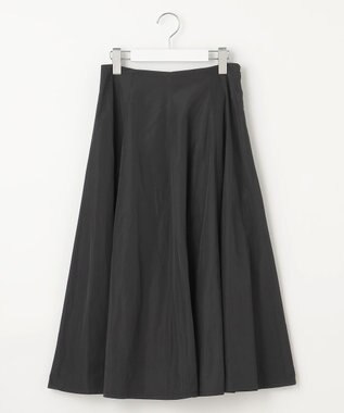 Feroux 【セットアップ対応・洗える】タフタフレア スカート ブラック系