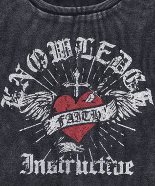 WEGO ヴィンテージウォッシュグラフィックリブT 柄3