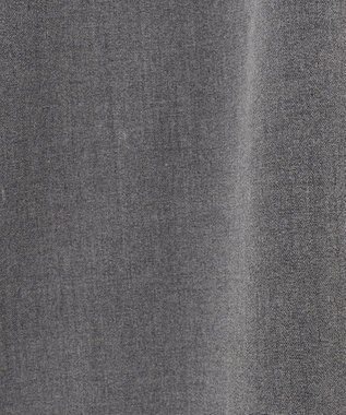 ANY 【洗濯機可能/ストレッチ】ウールライク前開きワンピース グレー