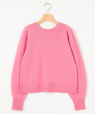 組曲 【8色展開・前後着用可】ウールカシミヤミックス パフスリーブ ニット 【WEB限定】ローズピンク系9