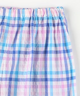 tsumori chisato SLEEP ツモリチサト パジャマ 5分袖 半袖 7分丈 綿混(本体) ローン素材 レディース UDT154 /ワコール サックス