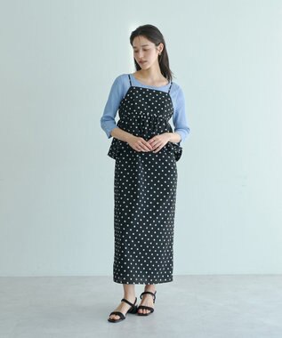 YECCA VECCA 袖釦7分袖リブニット Off White