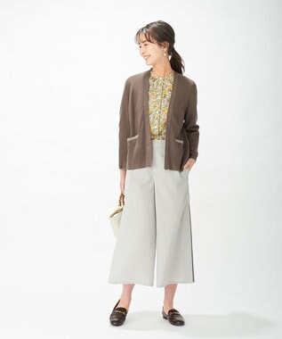 J.PRESS LADIES 【洗える】シックアンドシンボイル パンツ ベージュ系