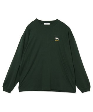 WEGO アニマルワンポイントT（LS） ダークグリーン