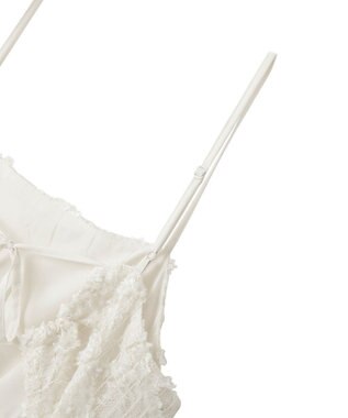 earth music&ecology 【予約】フリンジレースキャミビスチェ ブラック