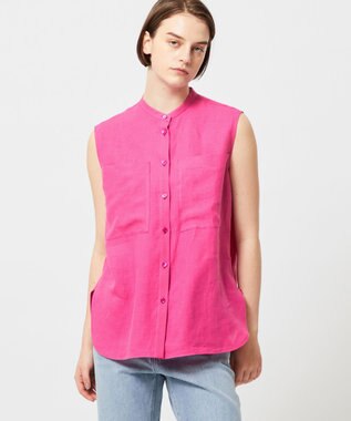 BASILE / バンドカラーシャツ