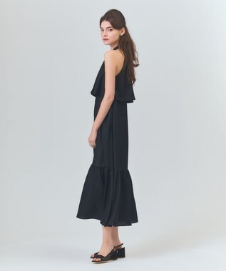 GRACE CONTINENTAL リネンライクホルタードレス ブラック