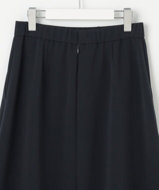 自由区 L 【19号サイズまで展開・セットアップ対応】トリアセダブルクロスフレア スカート ネイビー