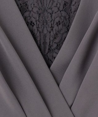 ANY SIS 【Lily Calin】カシュクールタック ドレス スレート