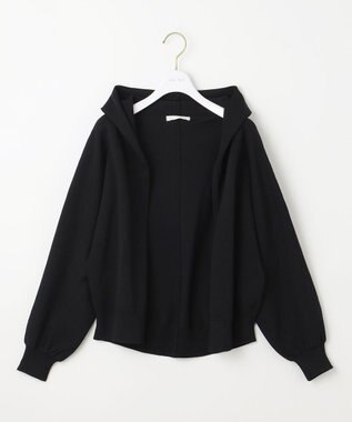 ANY SIS 【接触冷感・UVケア】ニットフーディー カーディガン ブラック