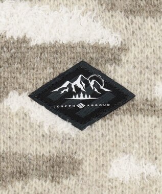 JOSEPH ABBOUD MOUNTAIN 【UNISEX】ラムウール×モールカモフラージュ ニットキャップ アイボリー系7