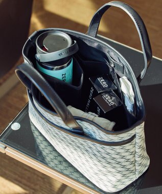 ZERO HALLIBURTON モノグラム カートトートバッグ 82534 ゴルフバッグ アイボリー