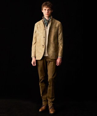 JOSEPH ABBOUD 【イタリア糸使用/洗える】メリノブレンドモール ジップ ニット ブルゾン ベージュ系