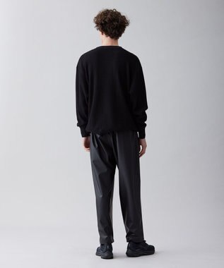 UNFILO MENS イージーケア ワッフル ヘンリーネック [23年春夏商品] ブラック