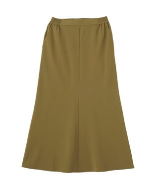 AMERICAN HOLIC 【イージーケア】ナローマーメイドスカート Khaki