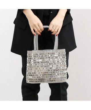 UNBILLION カシュカシュ cachecache / メタルビーズミニトートバッグ