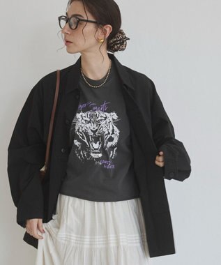 WEGO 【ANGIE VINTAGE】ミリタリー シャツジャケット ブラック