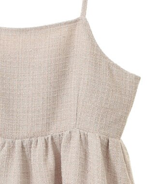 Green Parks ・ＥＬＥＮＣＡＲＥ　ＤＵＥ　ツィードキャミワンピース Beige