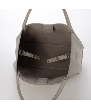 UNBILLION カシュカシュ cachechche / 通しハンドルシュリンク横長トート ライトグレー