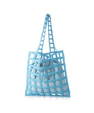 UNBILLION 【テレビ ドラマ着用アイテム】カシュカシュ cachecache / インナー巾着付ラティストート ブルー